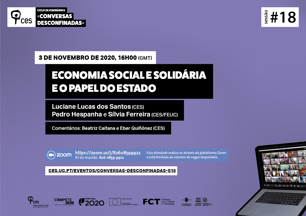 Economia Social e Solidária e o Papel do Estado<span id="edit_30255"><script>$(function() { $('#edit_30255').load( "/myces/user/editobj.php?tipo=evento&id=30255" ); });</script></span>