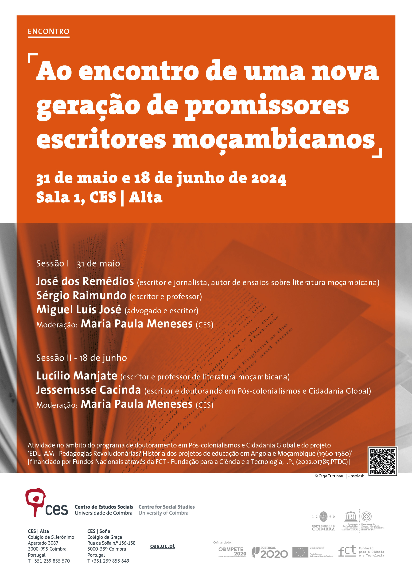 Ao encontro de uma nova geração de promissores escritores moçambicanos<span id="edit_45863"><script>$(function() { $('#edit_45863').load( "/myces/user/editobj.php?tipo=evento&id=45863" ); });</script></span>