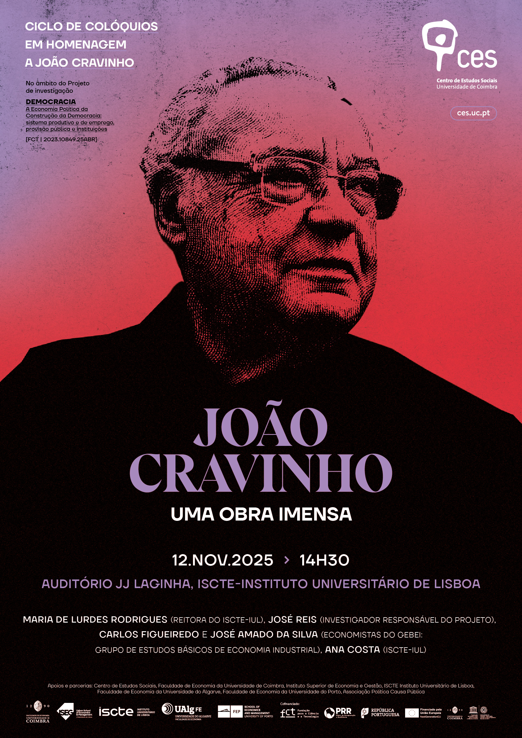 João Cravinho: an immense body of work<span id="edit_48508"><script>$(function() { $('#edit_48508').load( "/myces/user/editobj.php?tipo=evento&id=48508" ); });</script></span>