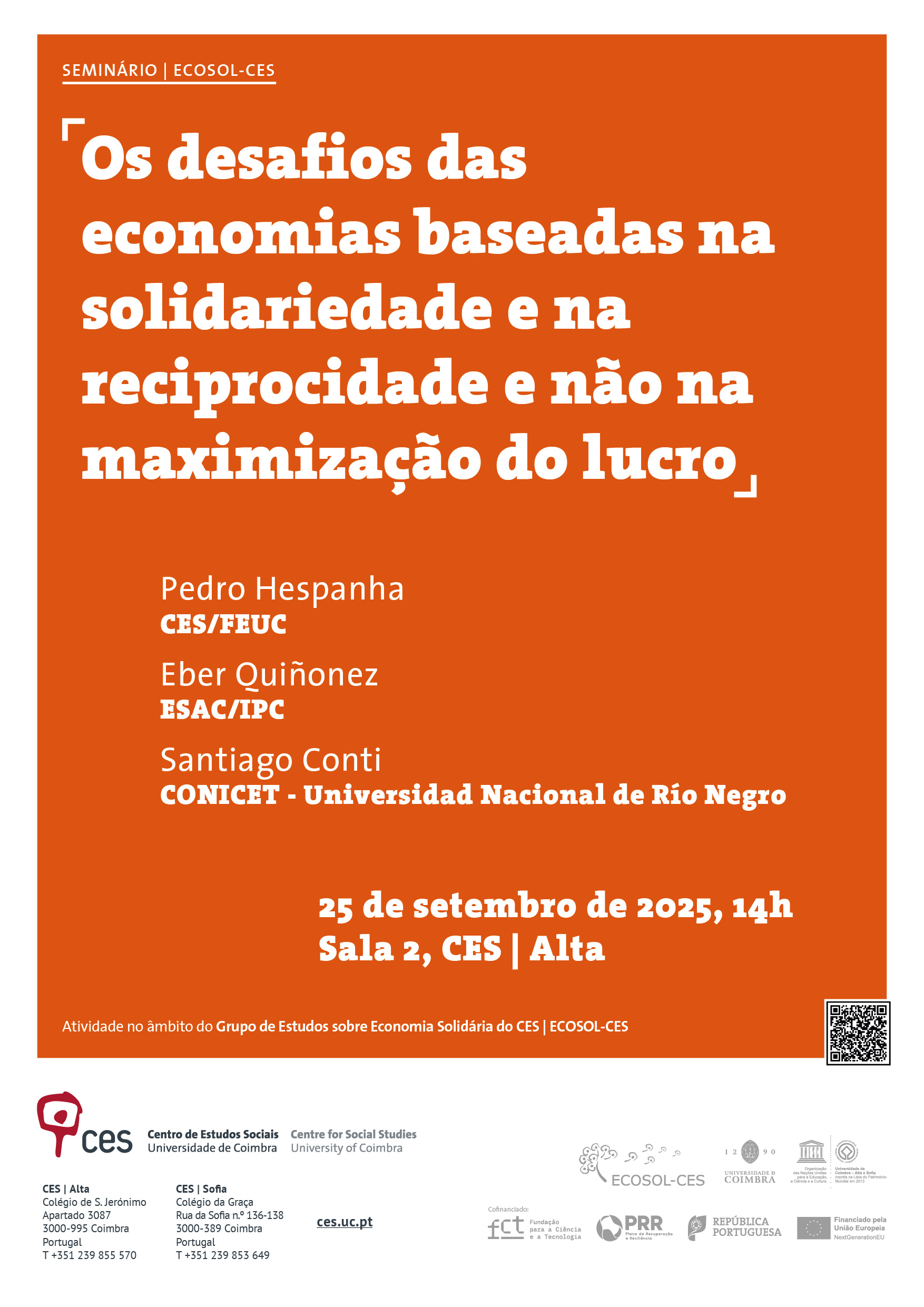 Challenges of economies based on solidarity and reciprocity rather than profit maximisation<span id="edit_48524"><script>$(function() { $('#edit_48524').load( "/myces/user/editobj.php?tipo=evento&id=48524" ); });</script></span>
