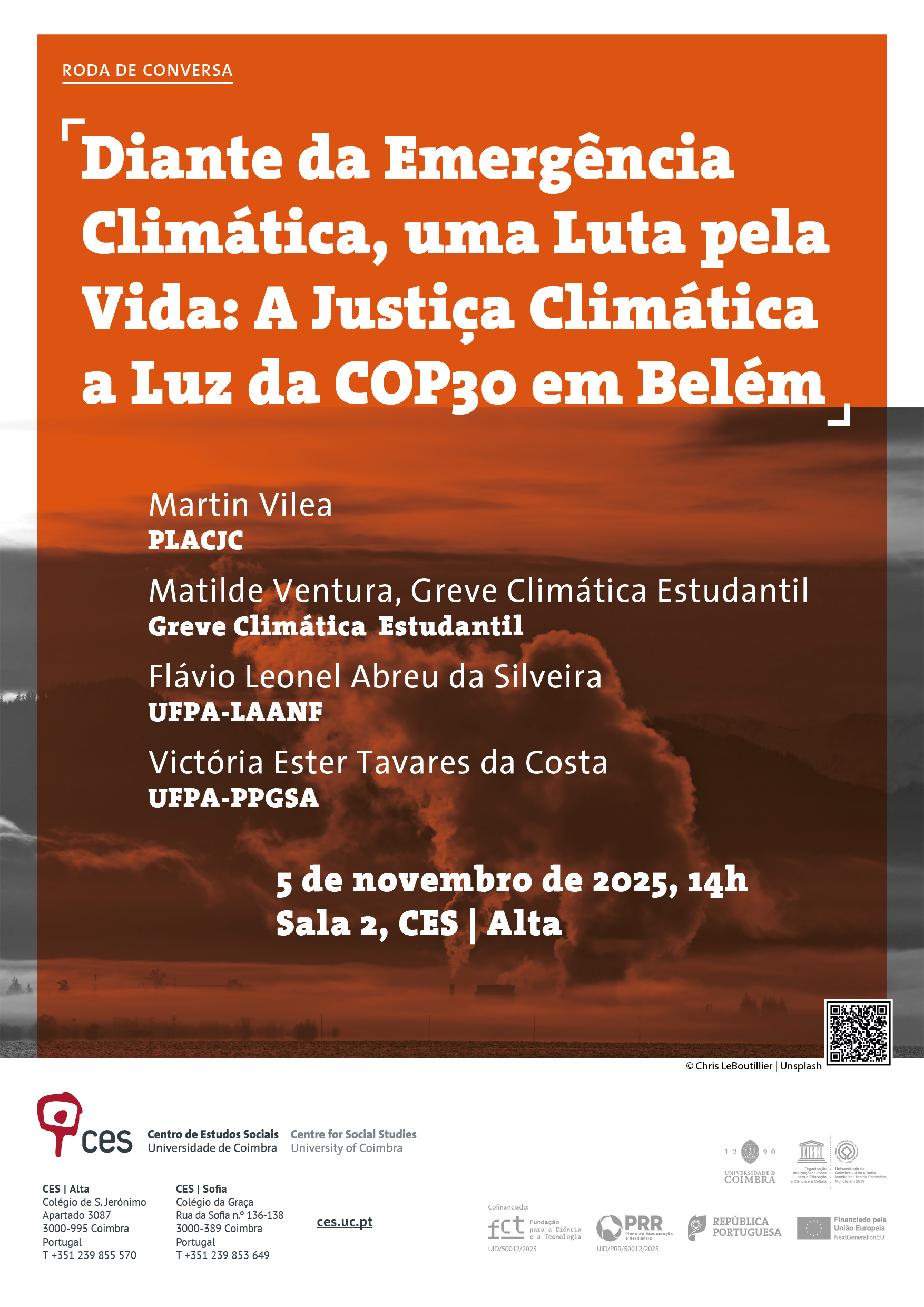 Diante da Emergência Climática, uma Luta pela Vida: A Justiça Climática a Luz da COP30 em Belém<span id="edit_48751"><script>$(function() { $('#edit_48751').load( "/myces/user/editobj.php?tipo=evento&id=48751" ); });</script></span>
