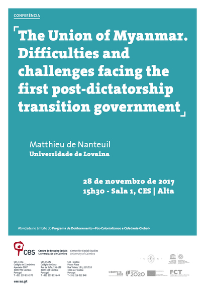 The Union of Myanmar. Difficulties and challenges facing the first post-dictatorship transition government<span id="edit_18497"><script>$(function() { $('#edit_18497').load( "/myces/user/editobj.php?tipo=evento&id=18497" ); });</script></span>