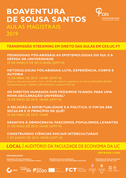 Desafios à democracia: fascismos, populismos, levantes <span id="edit_23324"><script>$(function() { $('#edit_23324').load( "/myces/user/editobj.php?tipo=evento&id=23324" ); });</script></span>