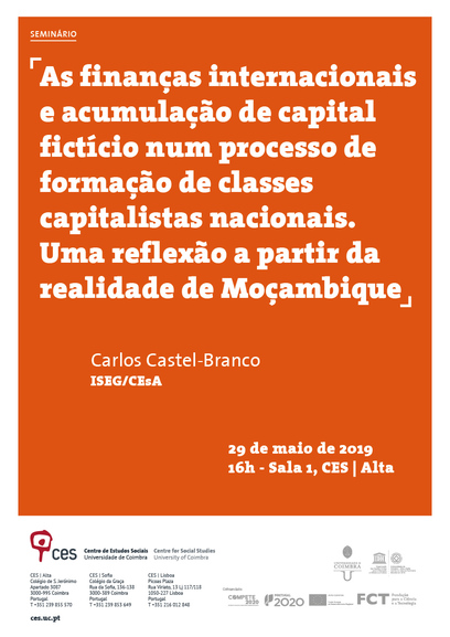 As finanças internacionais e acumulação de capital fictício num processo de formação de classes capitalistas nacionais. Uma reflexão a partir da realidade de Moçambique<span id="edit_24086"><script>$(function() { $('#edit_24086').load( "/myces/user/editobj.php?tipo=evento&id=24086" ); });</script></span>