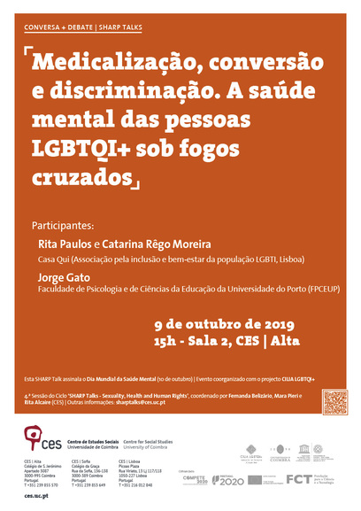 Medicalização, conversão e discriminação. A saúde mental das pessoas LGBTQI+ sob fogos cruzados <span id="edit_26465"><script>$(function() { $('#edit_26465').load( "/myces/user/editobj.php?tipo=evento&id=26465" ); });</script></span>